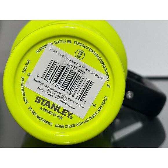 Stanley Quencher‎ H2.0 FlowState 40oz Tumbler, NEON YELLOW - Picture 5 of 5